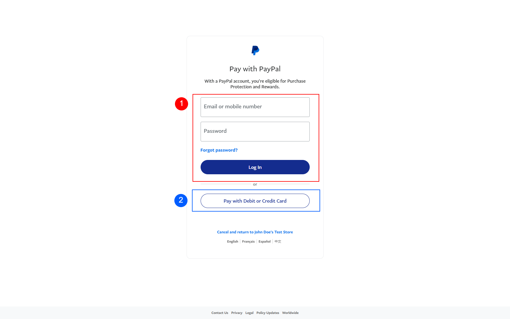 Update payment method step 4